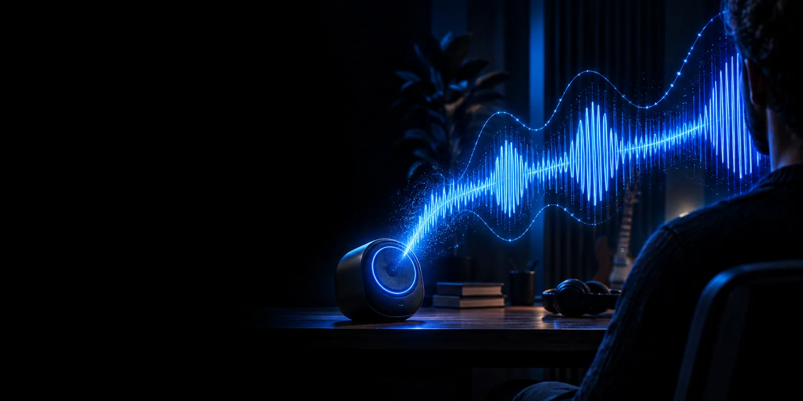 Voicegenerator landing illustration