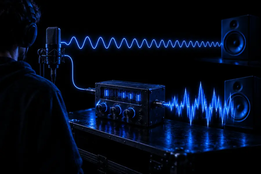 Illustration associated with creating a spoken voice-over